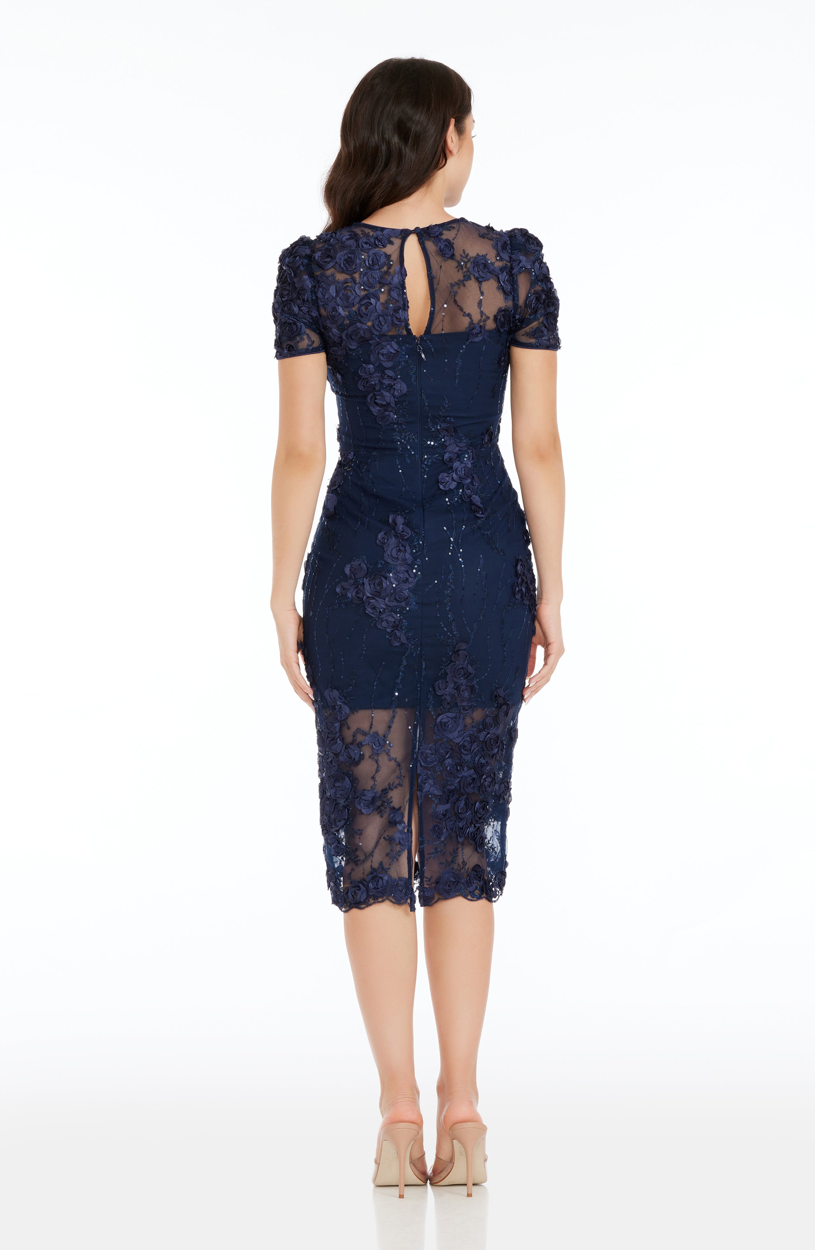Dress the Population Lia Dress - NAVY - Blue