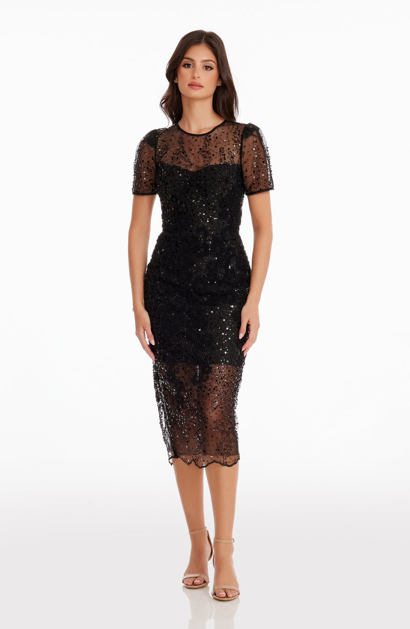 Lia 3D Beaded Dress