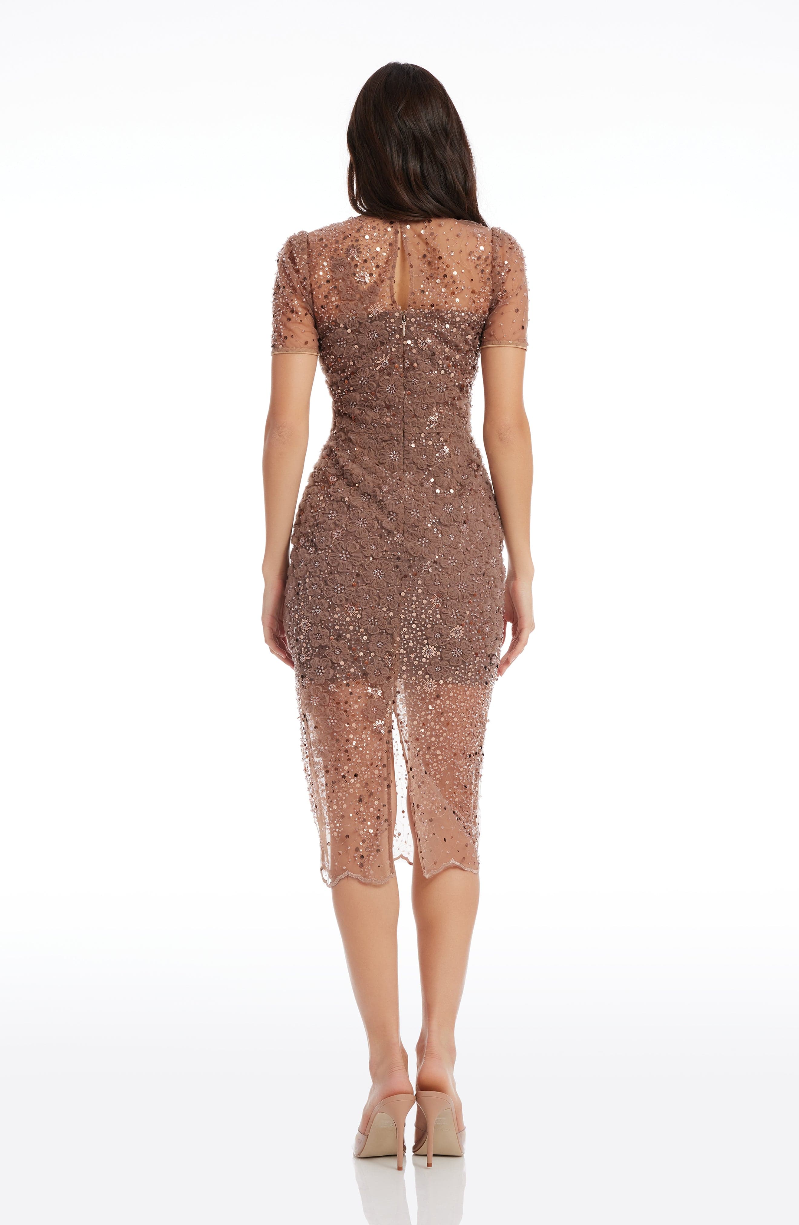 Dress the Population Women's Lia Bodycon Midi Dress
