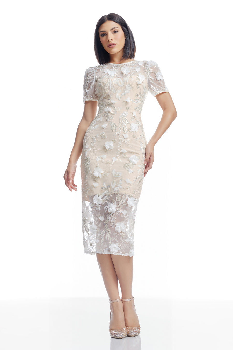 Lia Dress M / OFF White MULTI