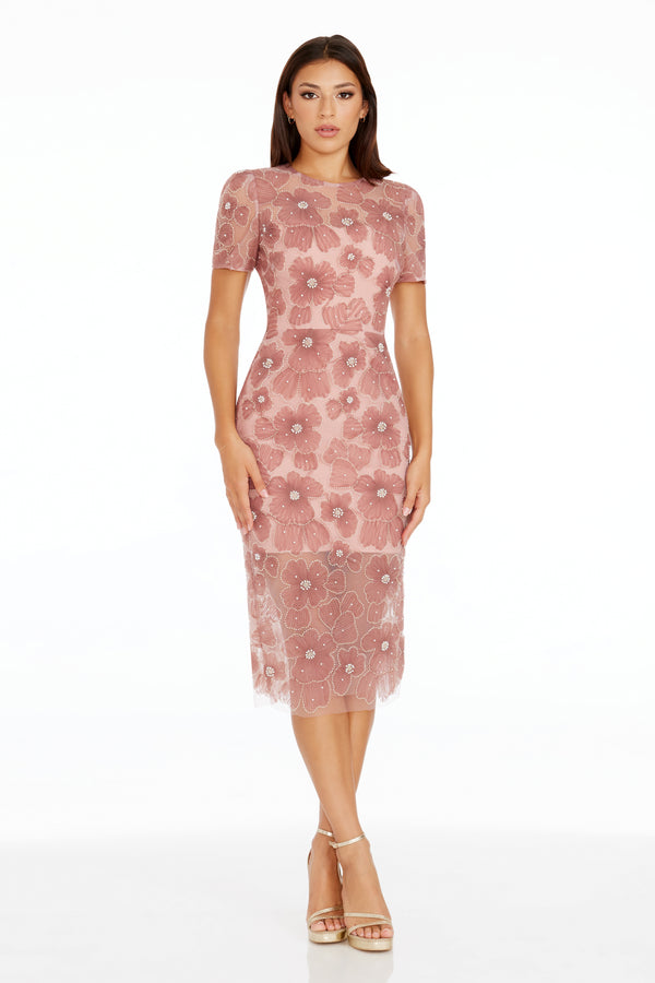 Lia Dress / MAUVE MULTI