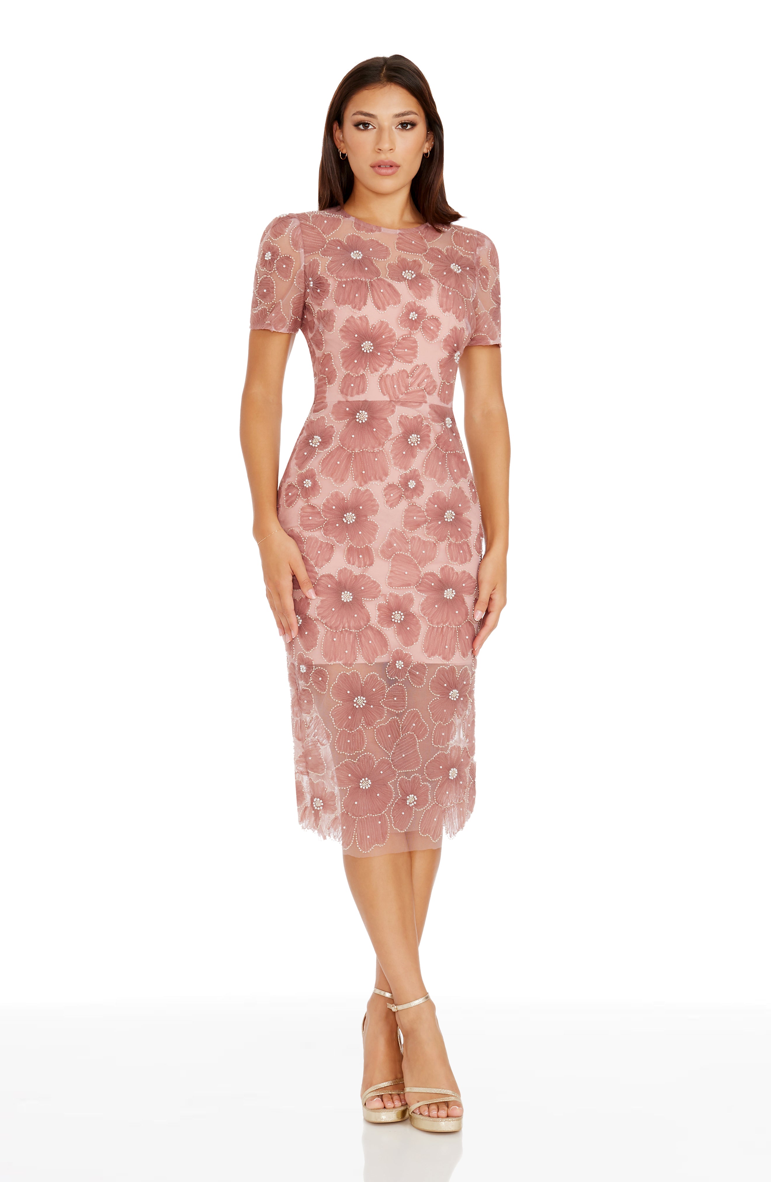 Lia Dress M / WHITE-NUDE Lia Dress M / WHITE-NUDE