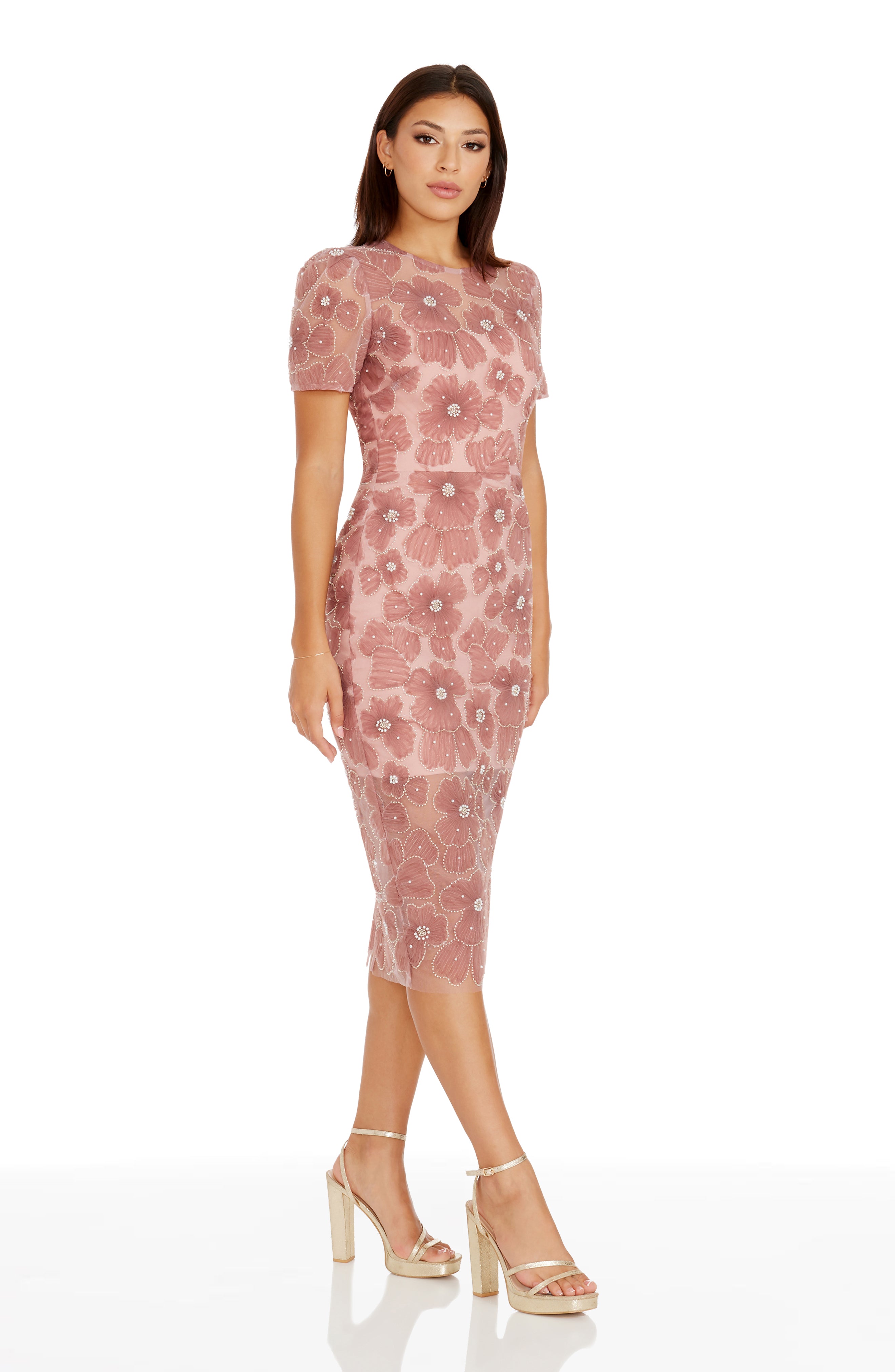 Lia Dress M / WHITE-NUDE Lia Dress M / WHITE-NUDE