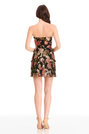 LIBBY DRESS / BLACK MULTI