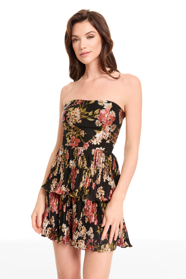 LIBBY DRESS / BLACK MULTI