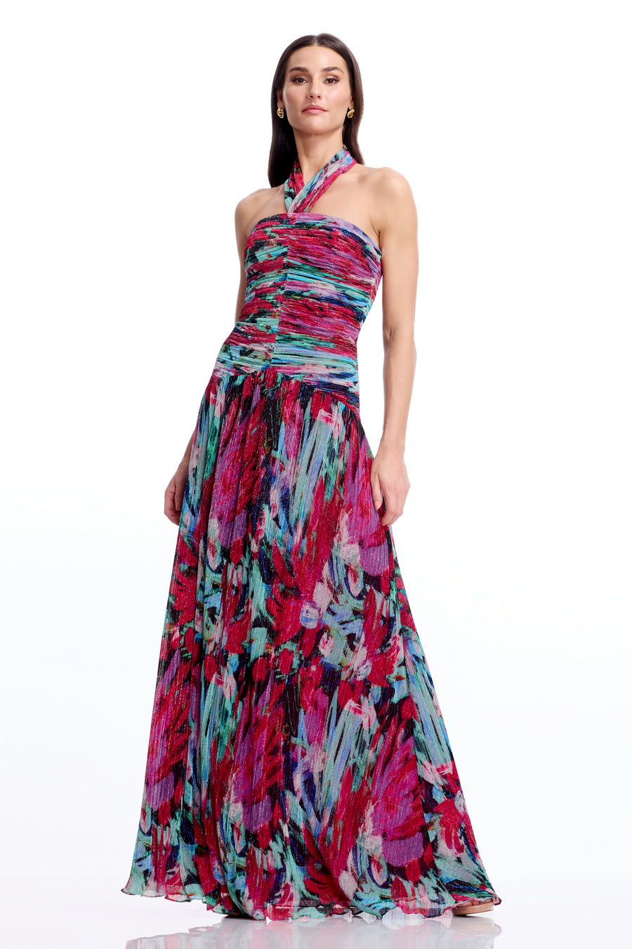 Lillian Gown / BRIGHT FUCHSIA MULTI