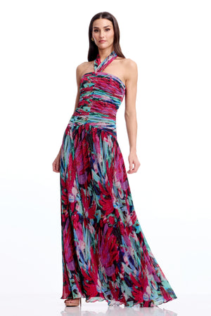 Lillian Gown / BRIGHT FUCHSIA MULTI