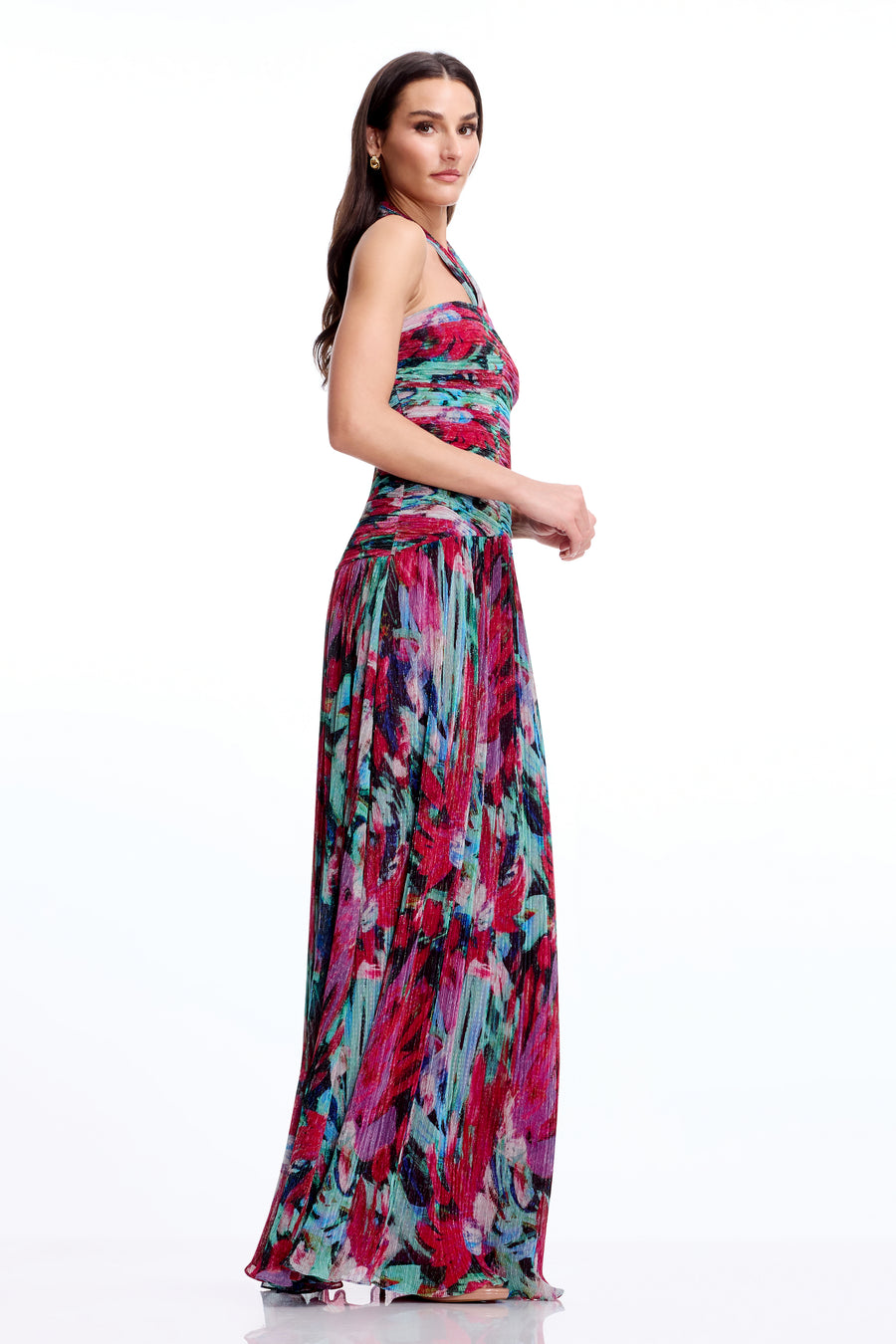 Lillian Gown / BRIGHT FUCHSIA MULTI