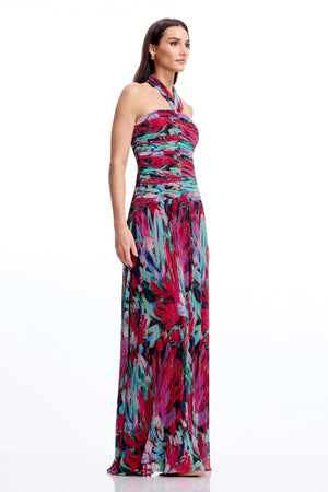 Lillian Gown / BRIGHT FUCHSIA MULTI
