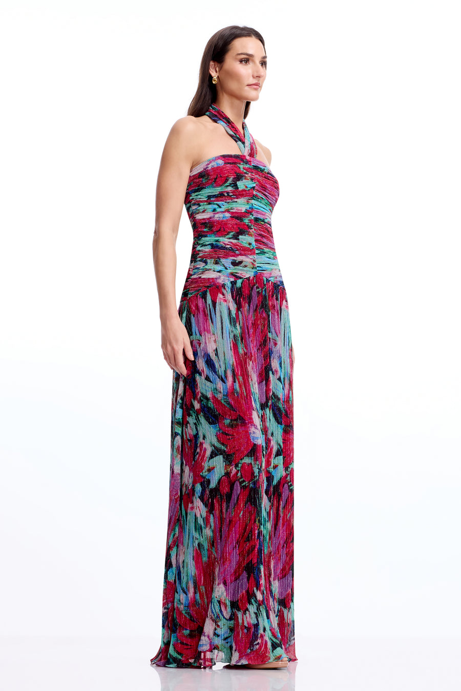 Lillian Gown / BRIGHT FUCHSIA MULTI