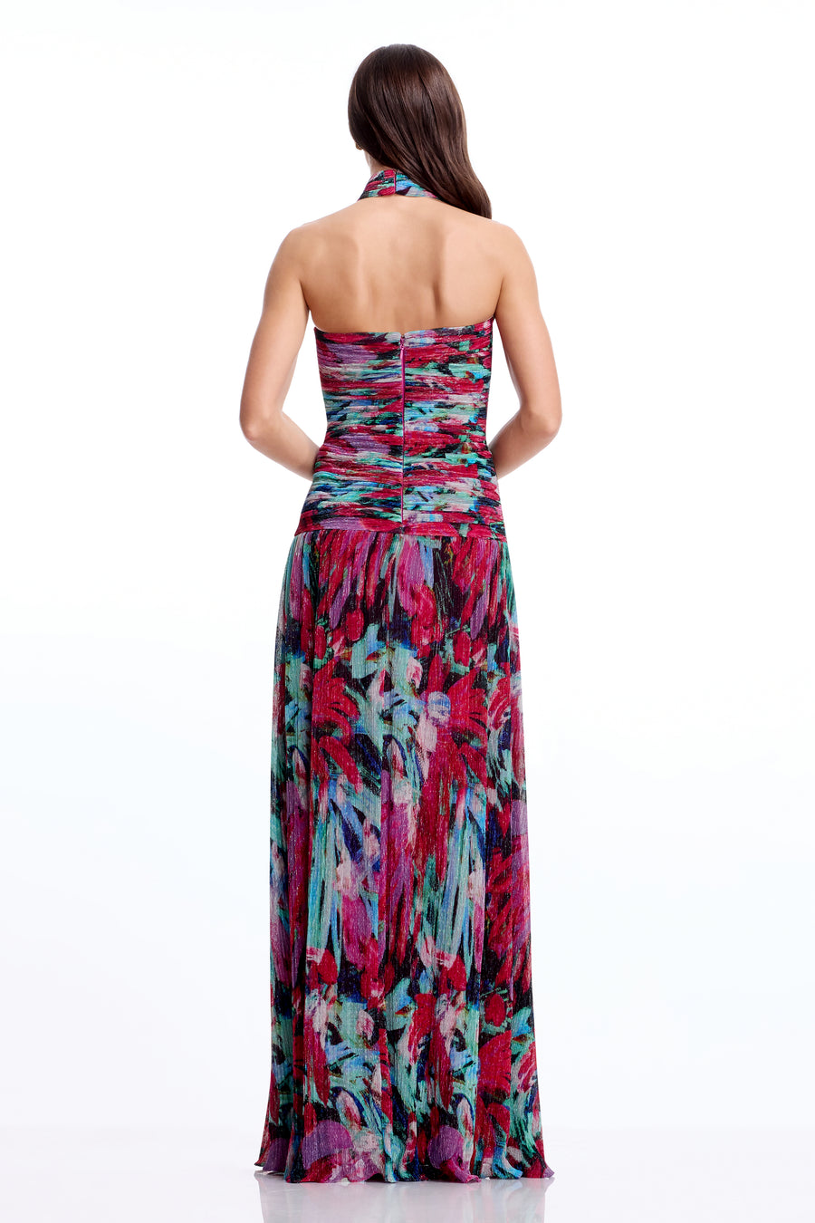 Lillian Gown / BRIGHT FUCHSIA MULTI
