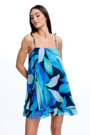 Lina Dress / COBALT MULTI