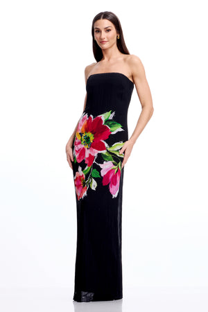 Linda Gown / BLACK MULTI