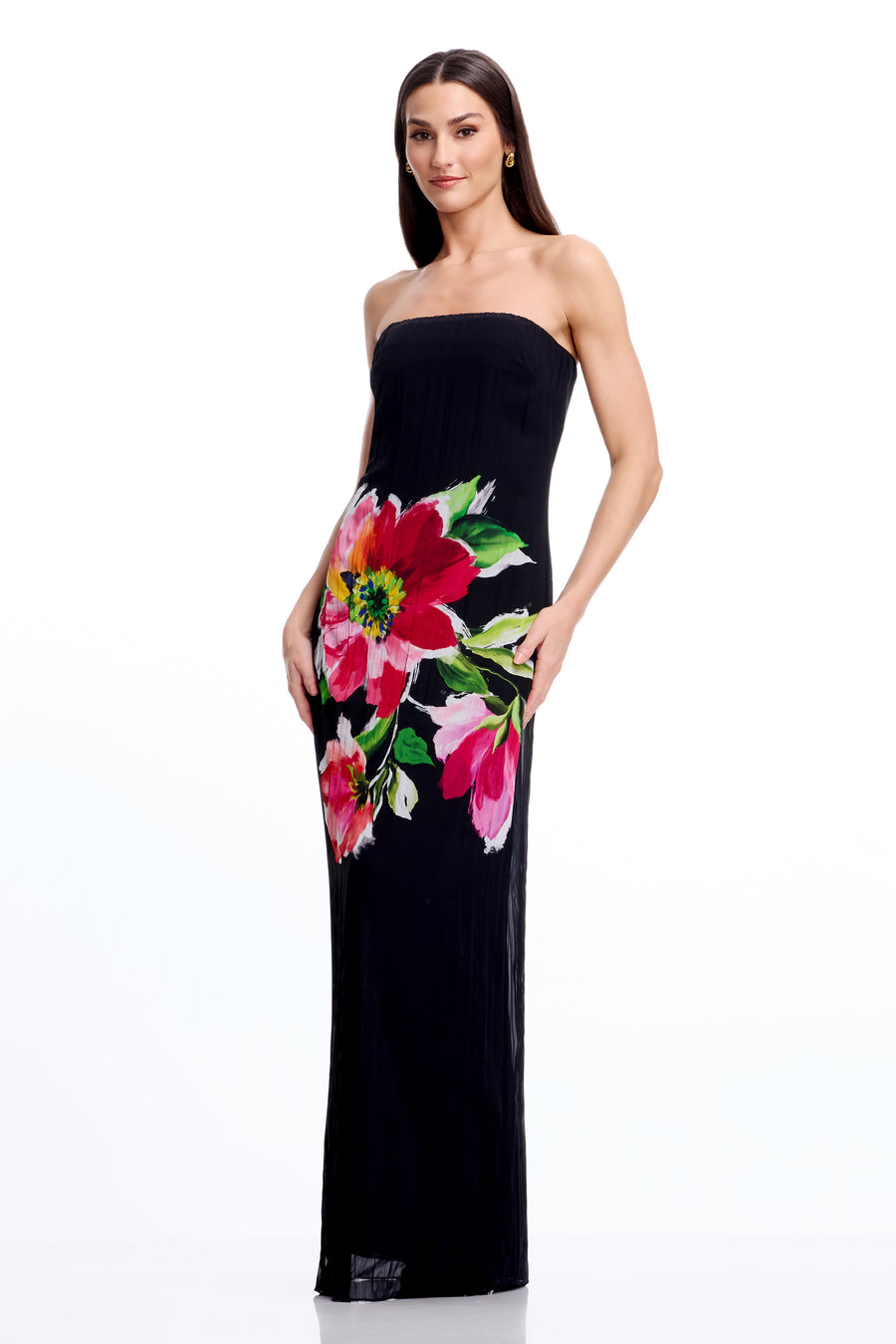 Linda Gown / BLACK MULTI