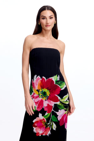 Linda Gown / BLACK MULTI