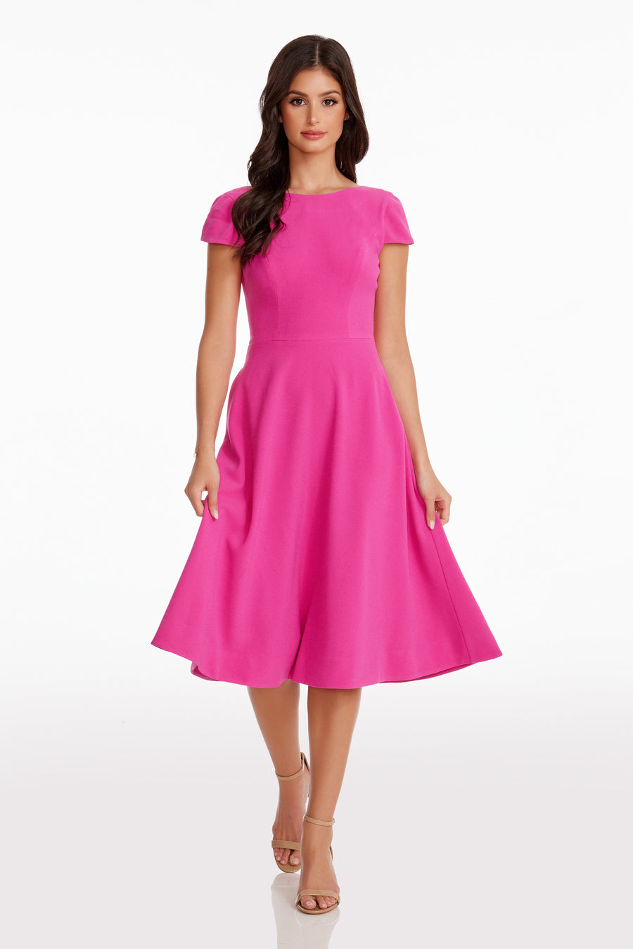 Livia Dress / BRIGHT FUCHSIA