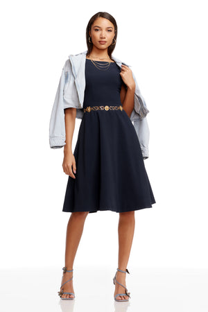 Livia Dress / MIDNIGHT BLUE B