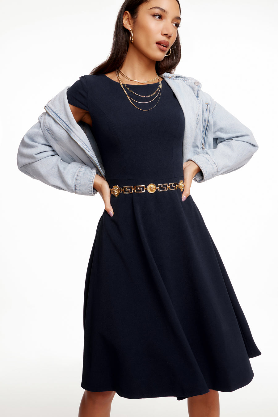 Livia Dress / MIDNIGHT BLUE B