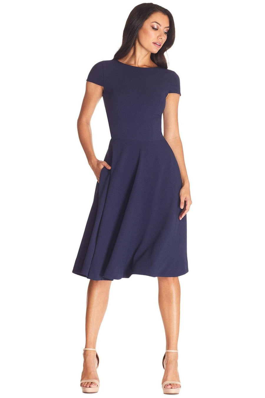 Livia Dress / MIDNIGHT BLUE B