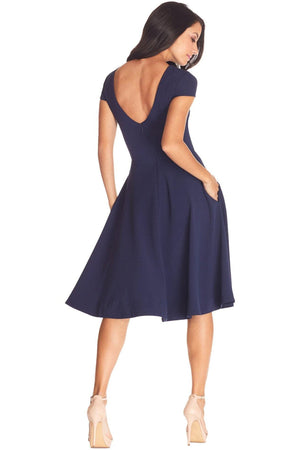 Livia Dress / MIDNIGHT BLUE B