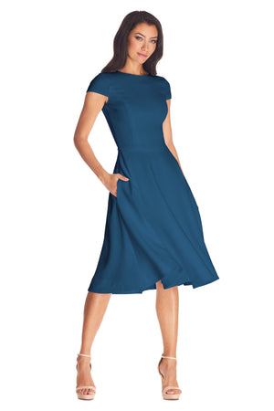 Livia Dress / PEACOCK BLUE
