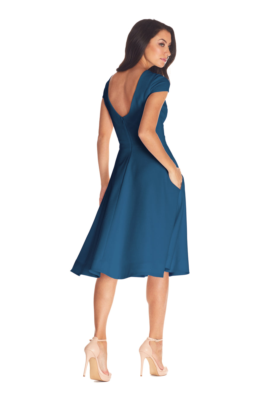 Livia Dress / PEACOCK BLUE