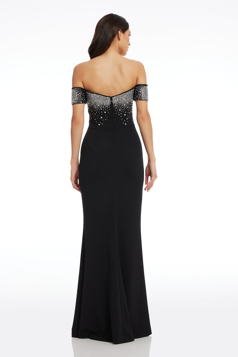 Logan Beaded Gown Dress the Population Logan Beaded Gown Dress the Population