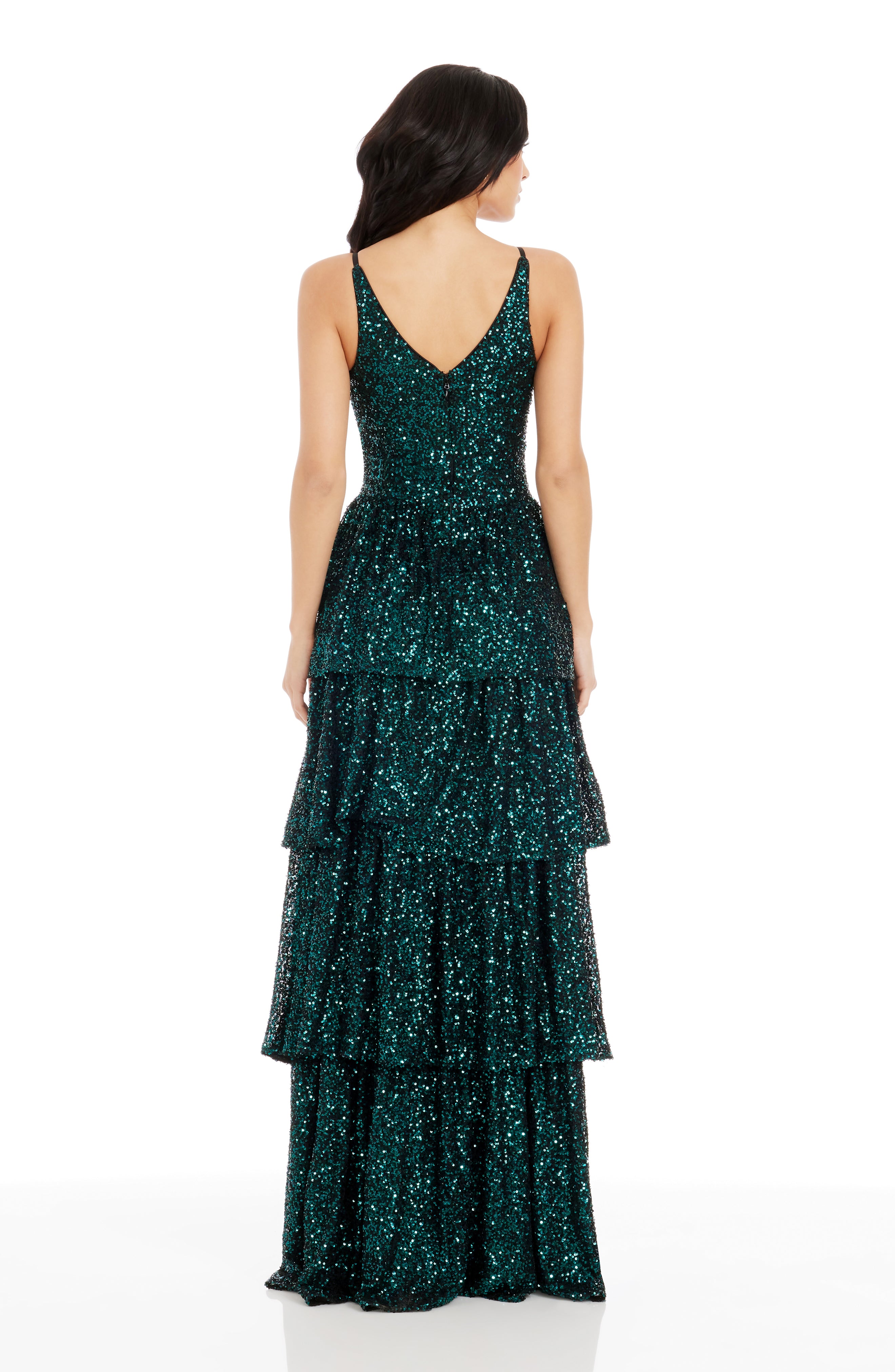 dress the population green lace aurora dress Lorain Gown, XXS / DEEP EMERALD Evening gown