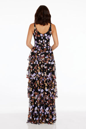 dress the population lorain gown Lorain Floral Gown Dress the Population