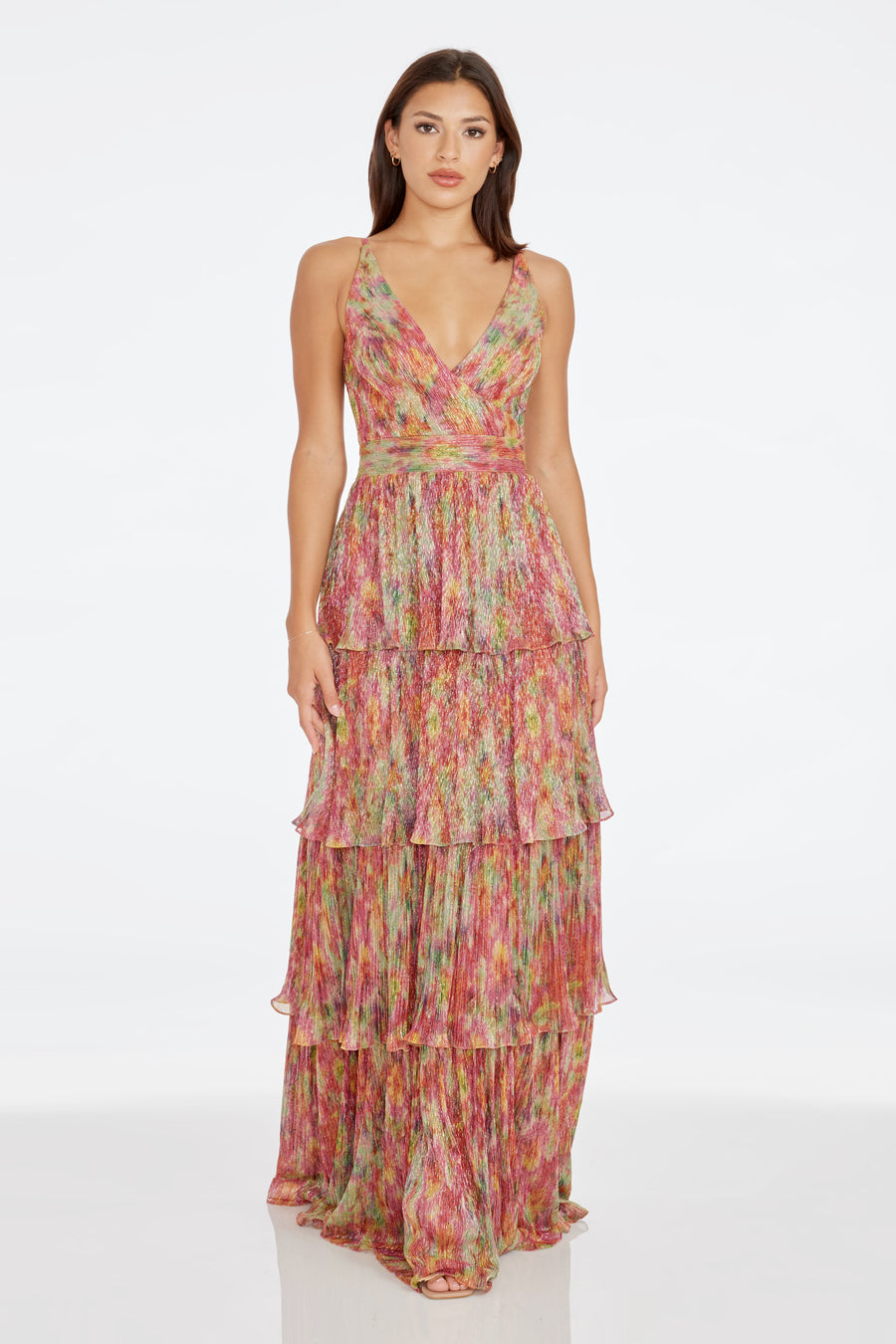Lorain Gown / BRIGHT FUCHSIA MULTI