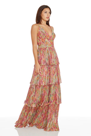 Lorain Gown / BRIGHT FUCHSIA MULTI