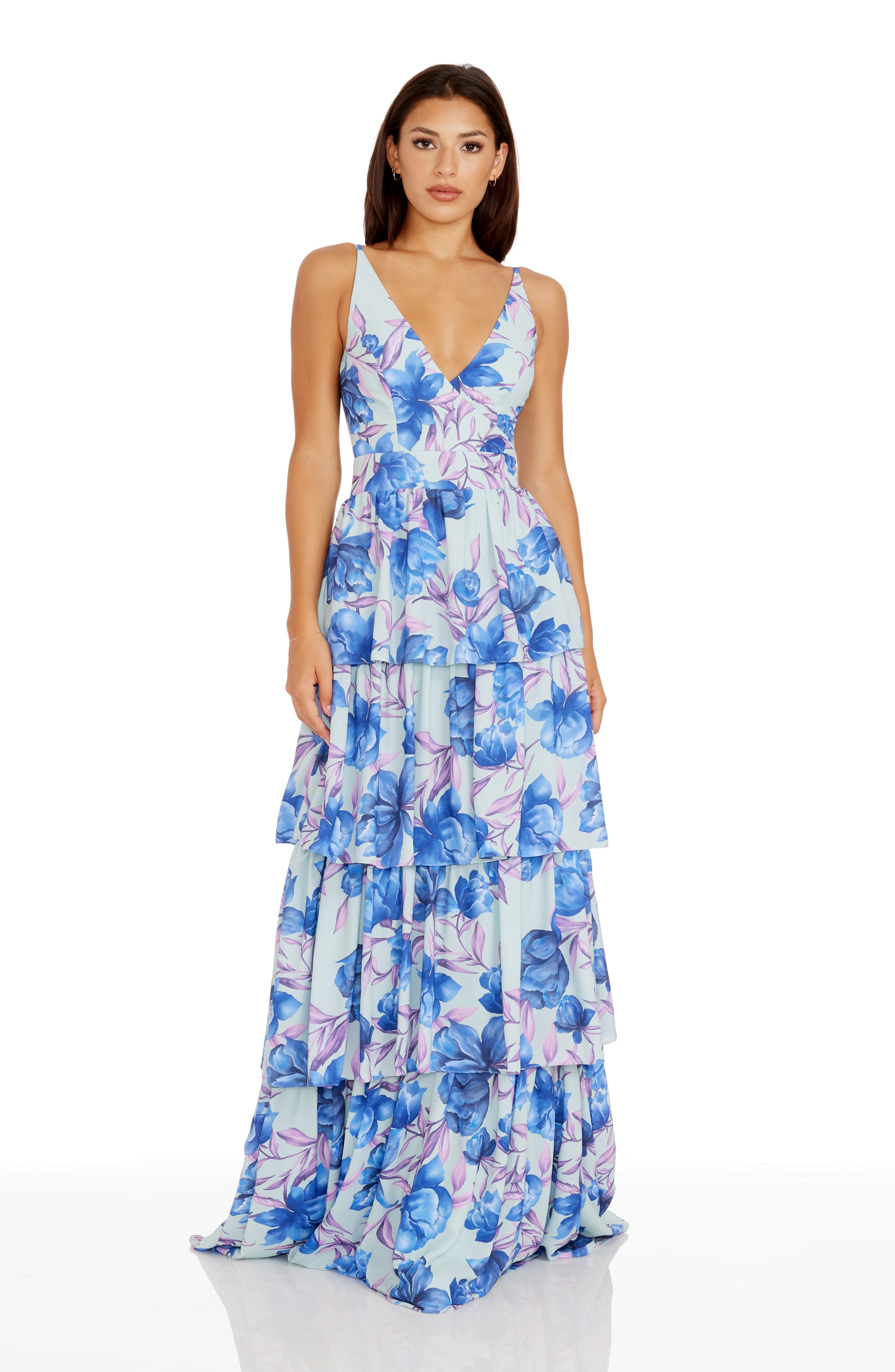 Lorain Floral Gown – Dress the Population