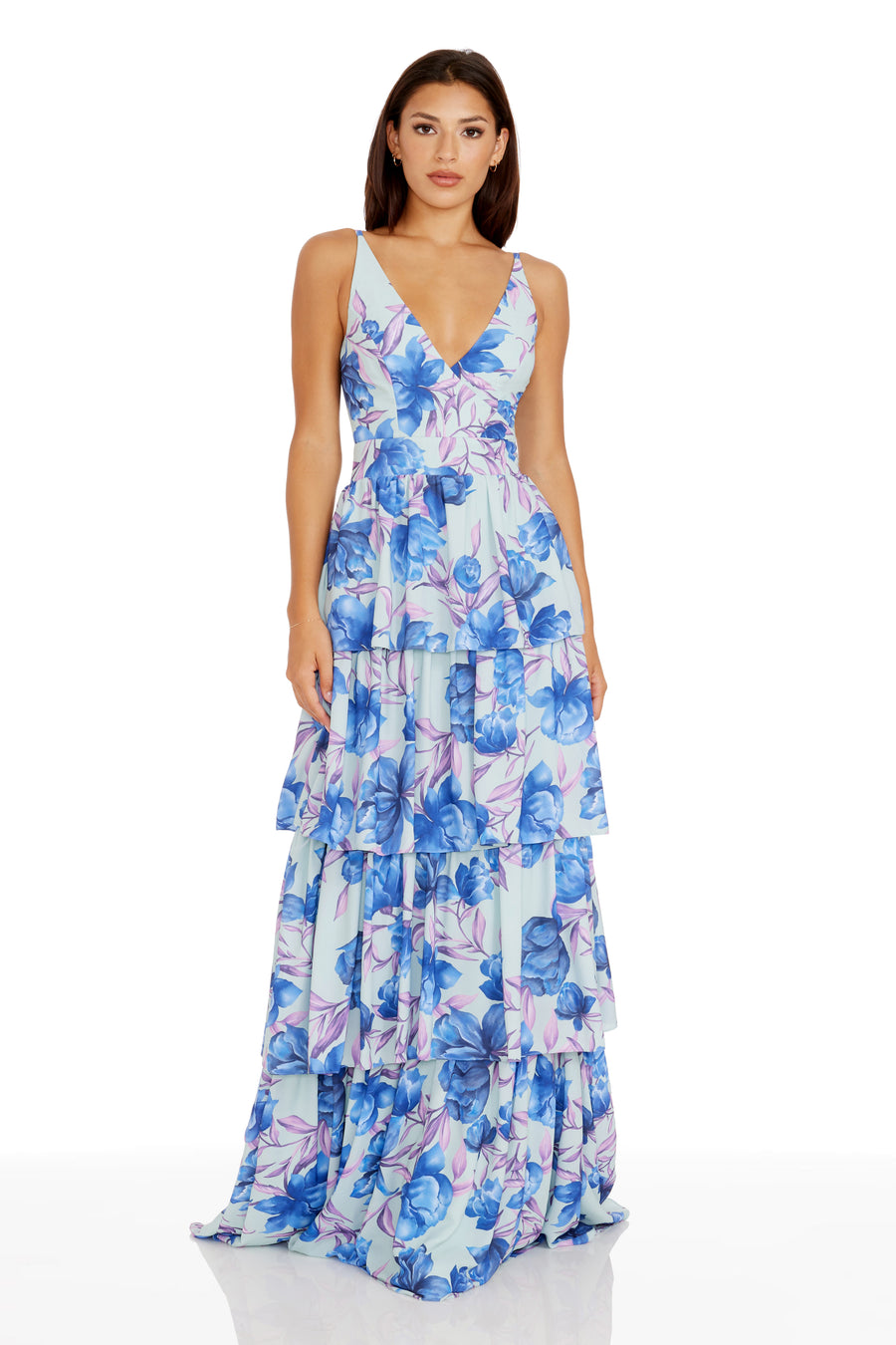 Lorain Floral Gown Dress the Population Lorain Floral Gown Dress the Population