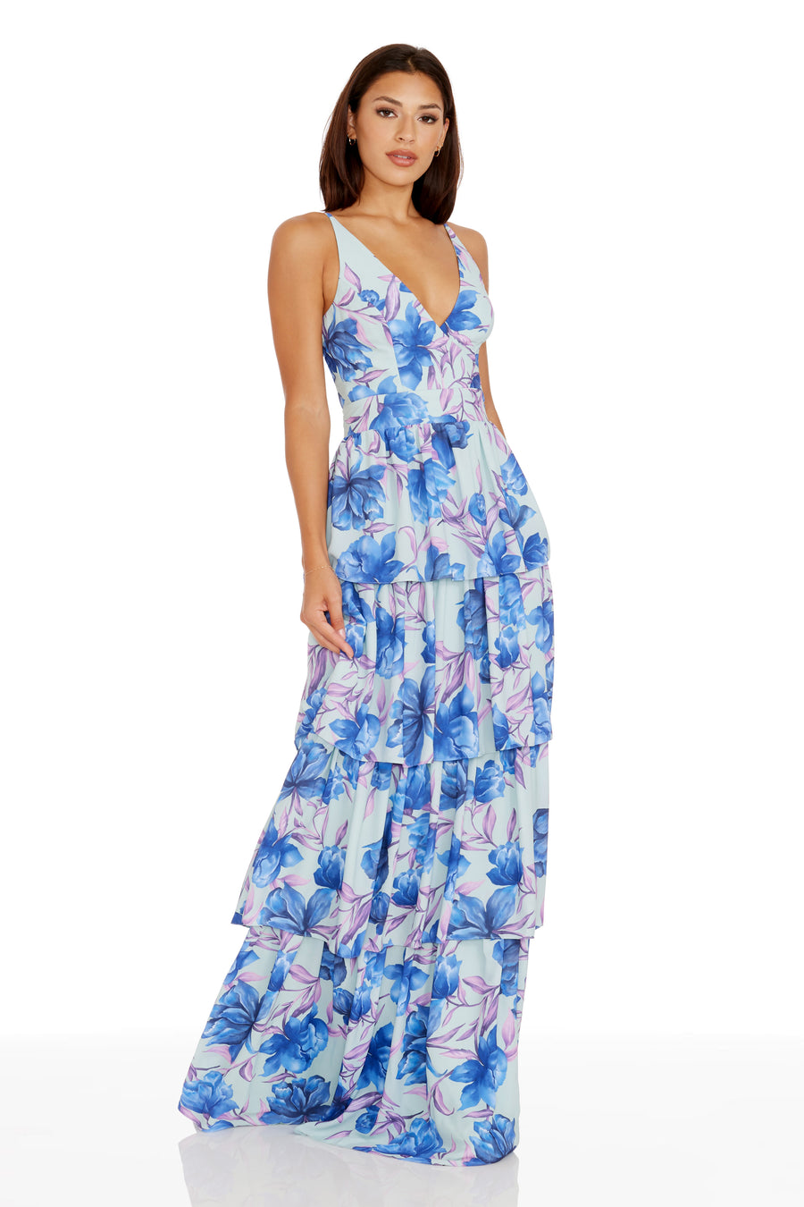 Lorain Floral Gown Dress the Population Lorain Floral Gown Dress the Population