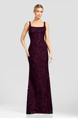LORENA DRESS / DARK CHERRY