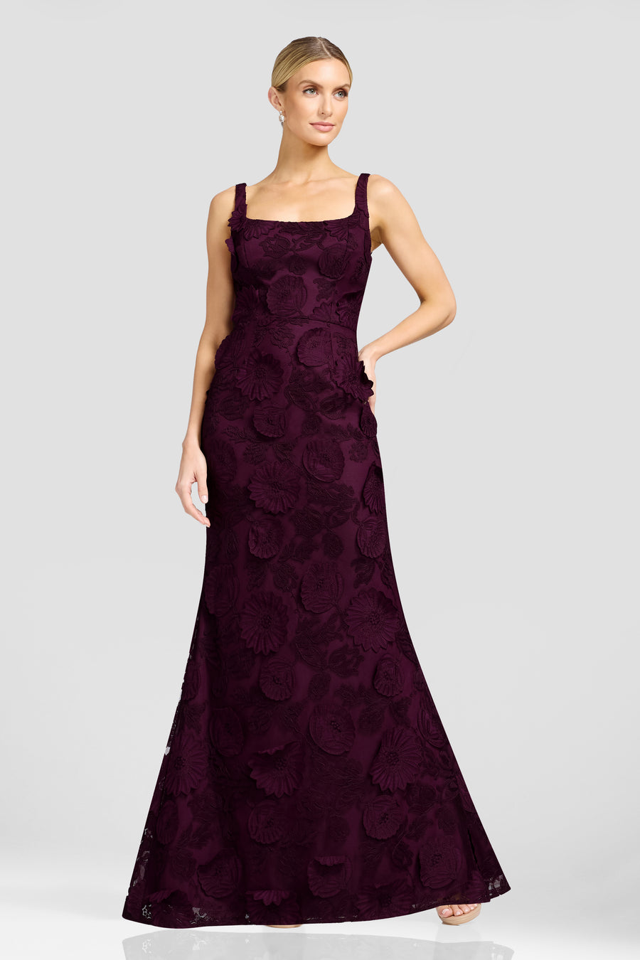 LORENA DRESS / DARK CHERRY