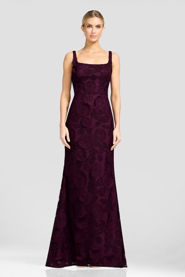 LORENA DRESS / DARK CHERRY