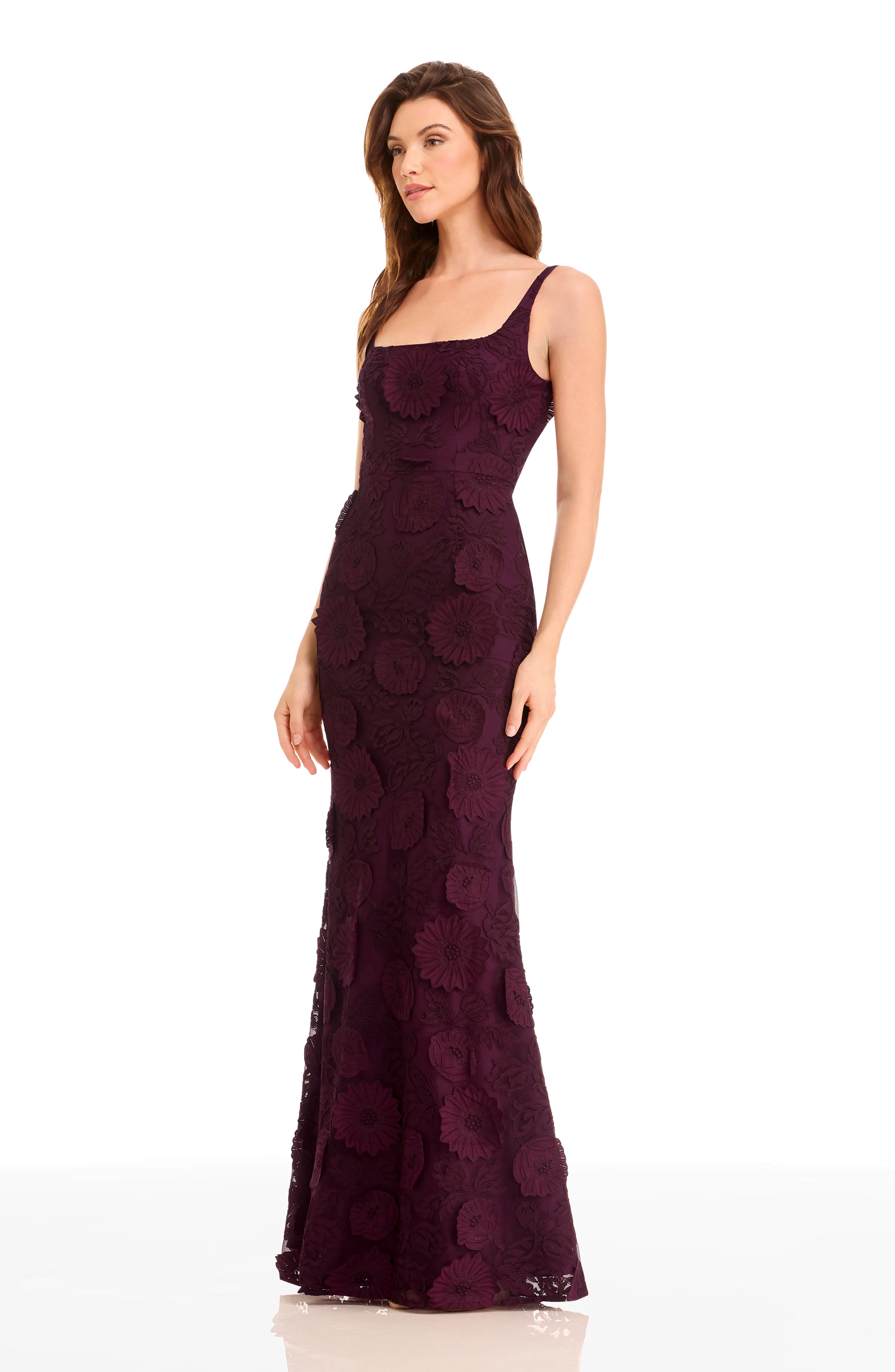 dress the population embroidered dress Nella Embroidered Midi Dress