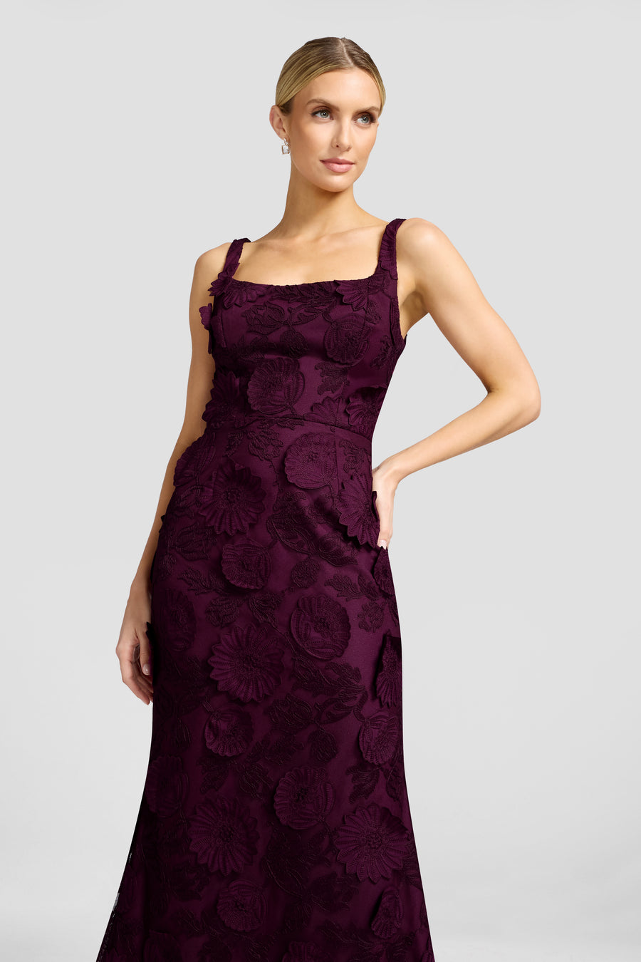 LORENA DRESS / DARK CHERRY