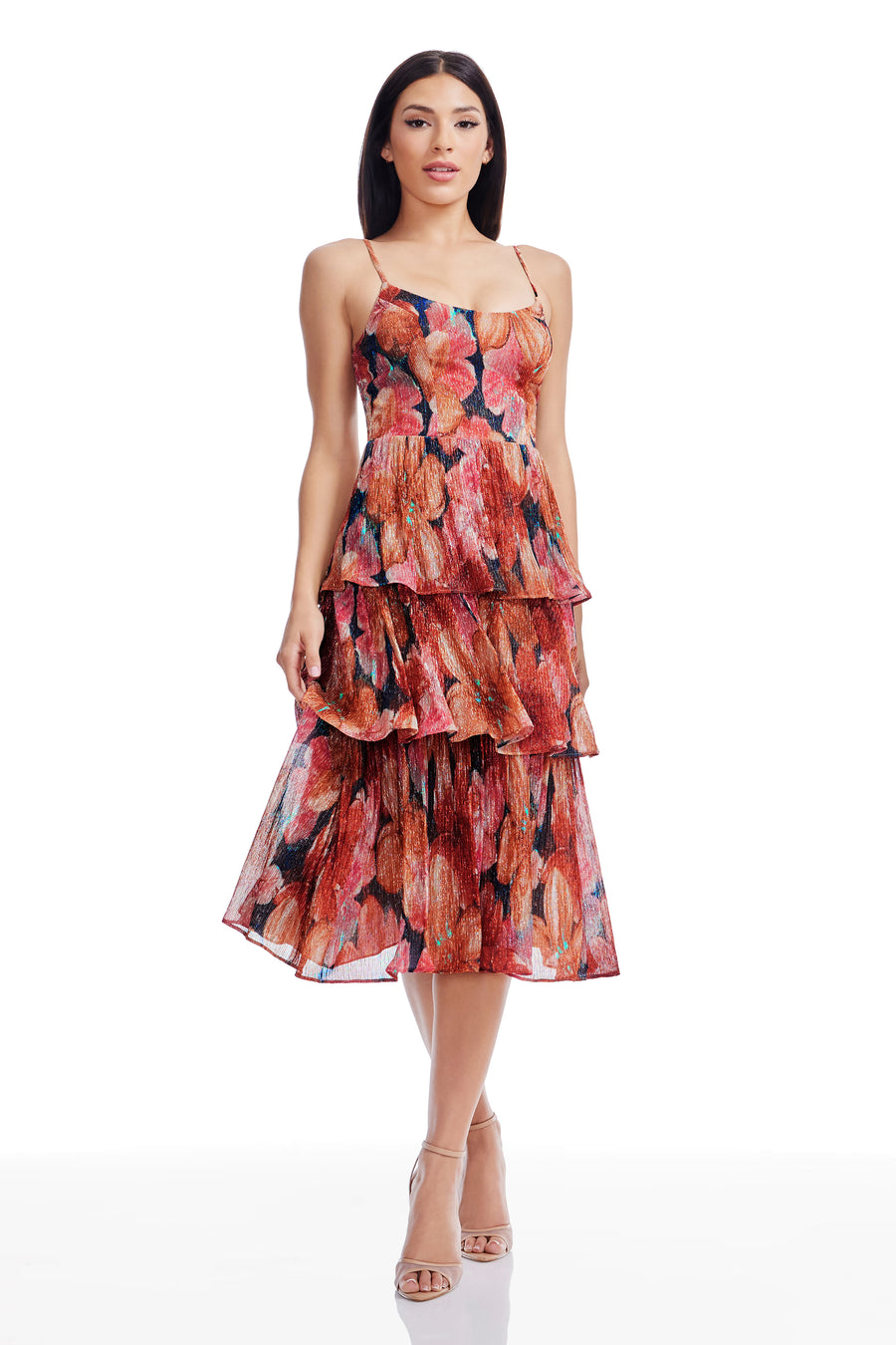 lord and taylor dress the population Rhe Silk Long Dress Lord & Taylor