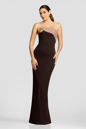 Lorraine Dress / MOCHA MULTI