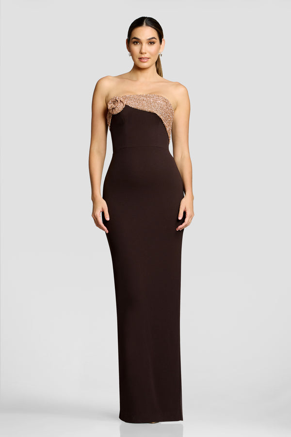 Lorraine Dress / MOCHA MULTI