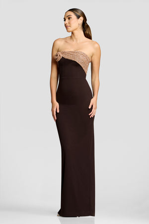 Lorraine Dress / MOCHA MULTI