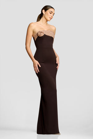 Lorraine Dress / MOCHA MULTI