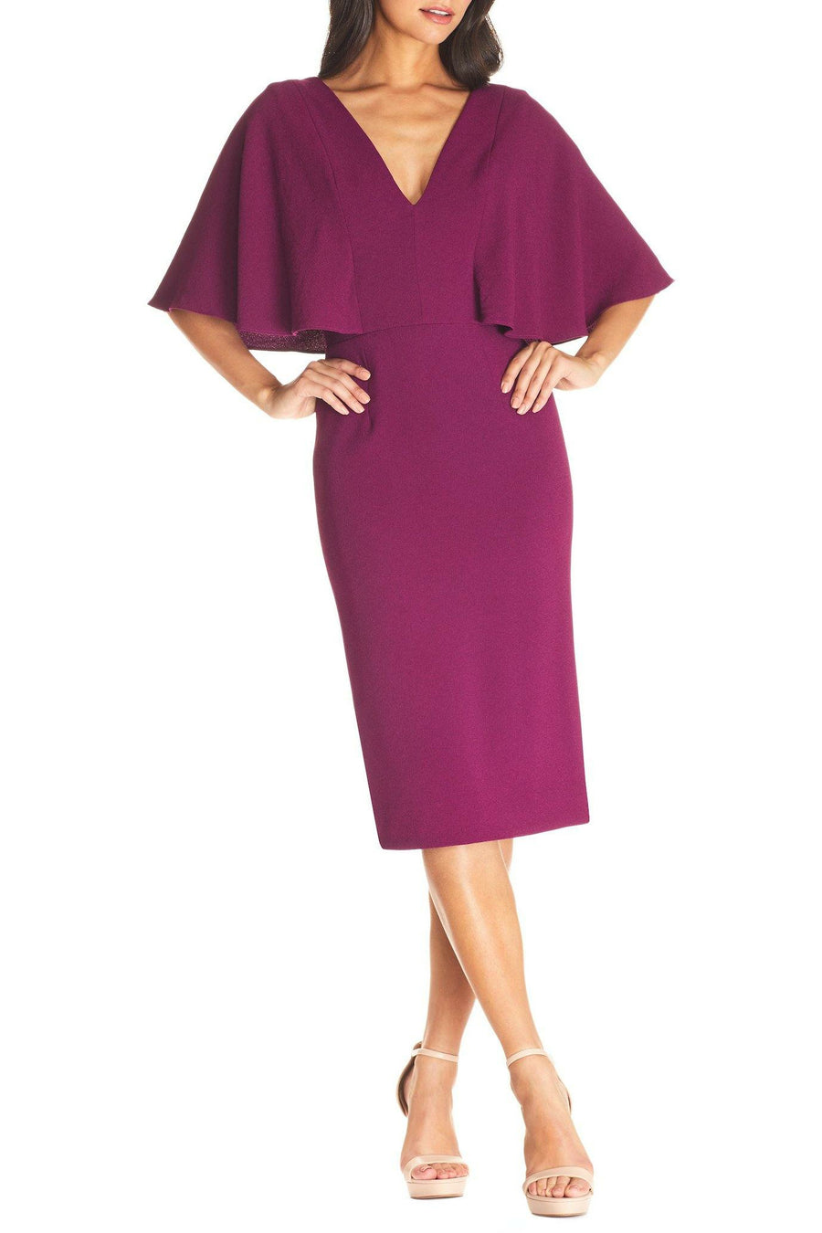 Louisa Dress / DARK MAGENTA