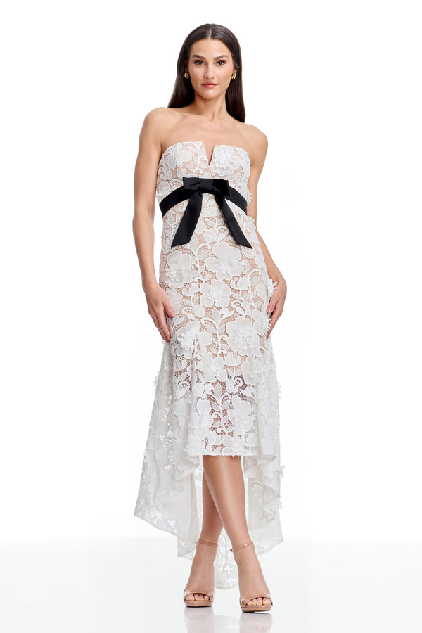 Lucia Gown / WHITE-BLACK