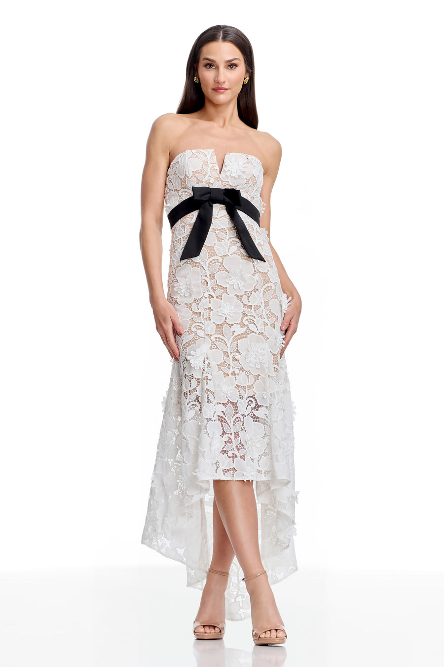 Lucia Gown / WHITE-BLACK