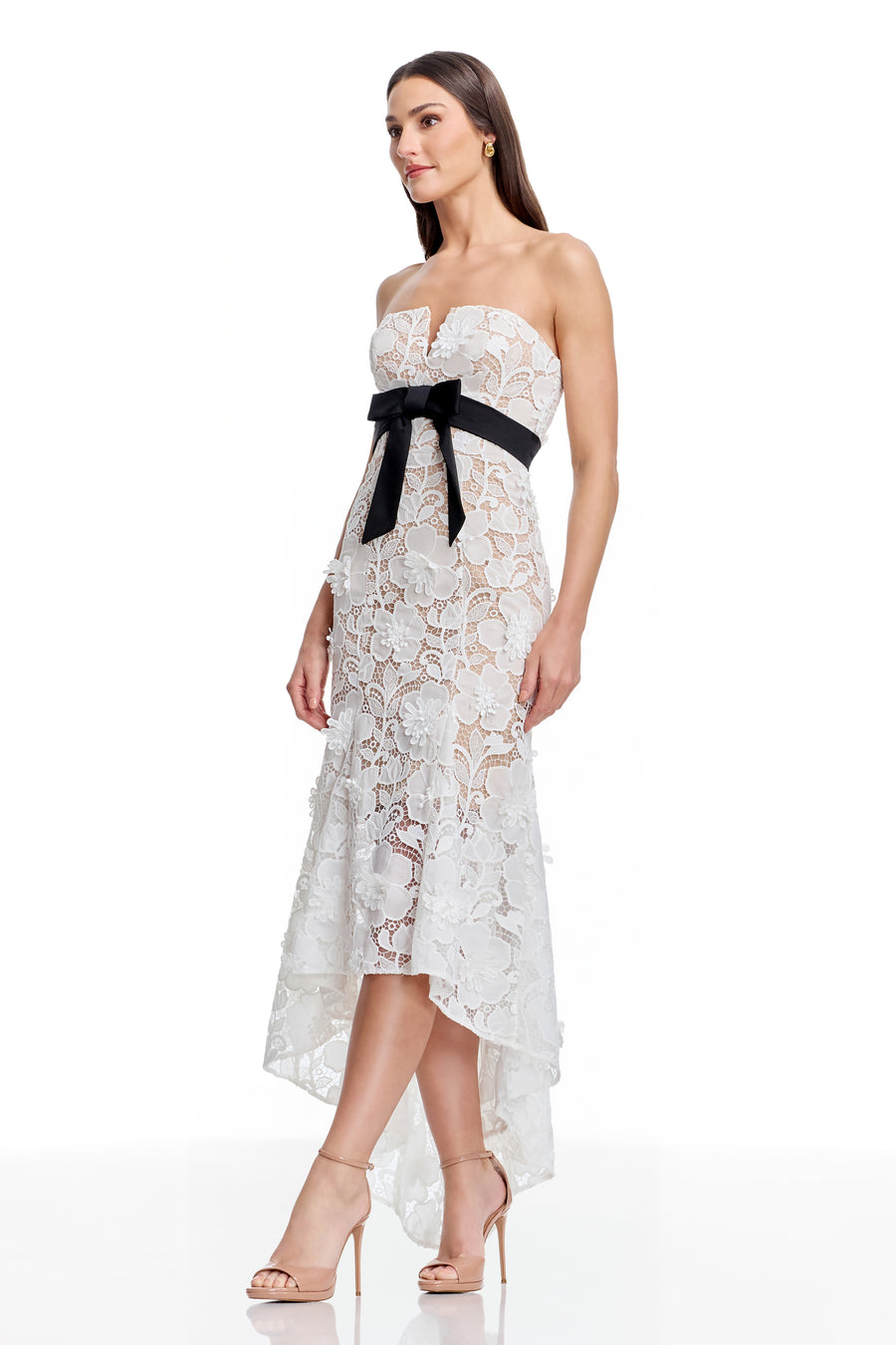 Lucia Gown / WHITE-BLACK