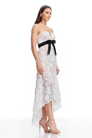 Lucia Gown / WHITE-BLACK