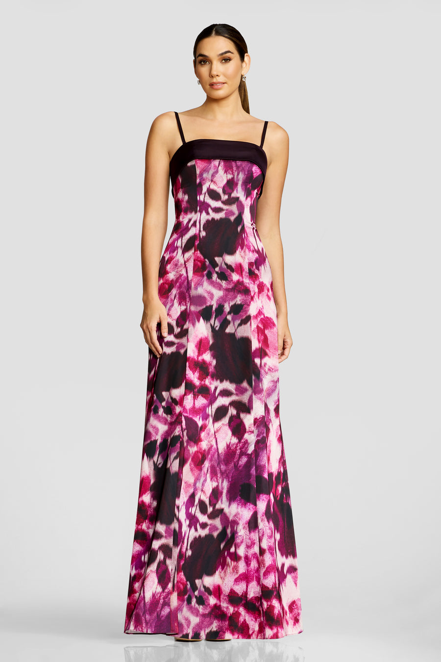 Luciella Gown / DARK MAGENTA MULTI
